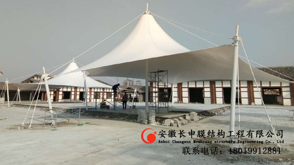西平縣中華嫘祖城廣場張拉膜